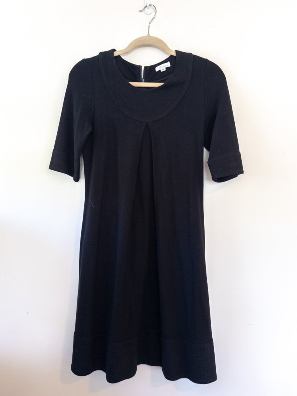 Pleated Black Shoshanna Dress | Size 4